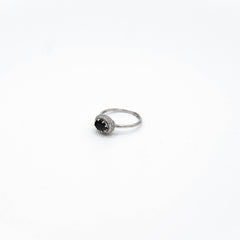 Bague zircon noir