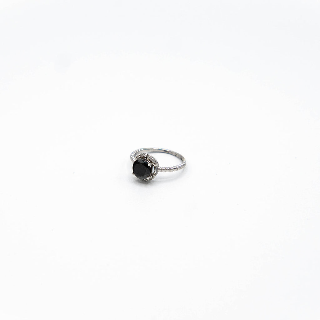 Black zircon ring